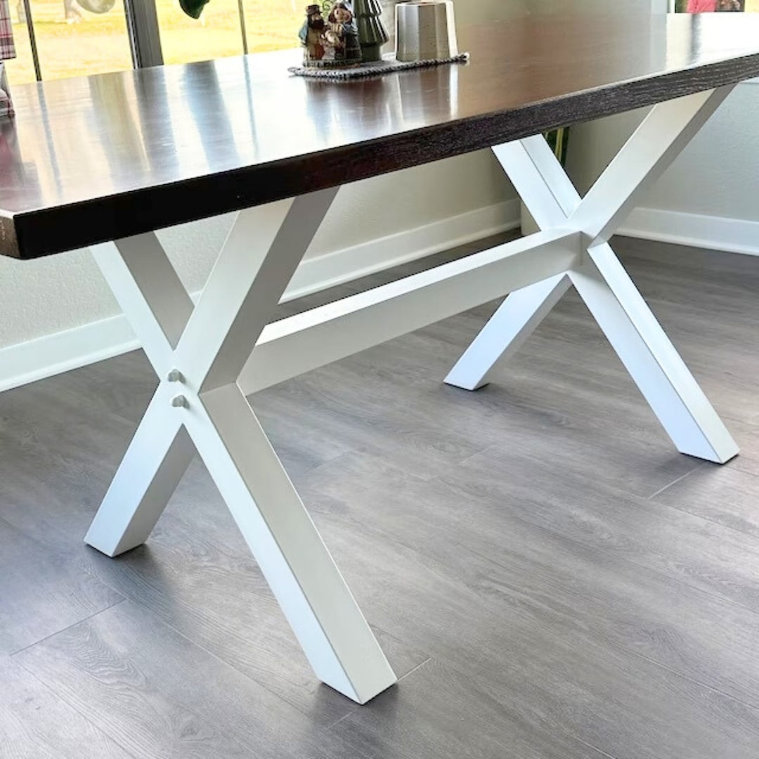 Dining Table Base, Modern Farmhouse Kitchen Table Base, Handmade