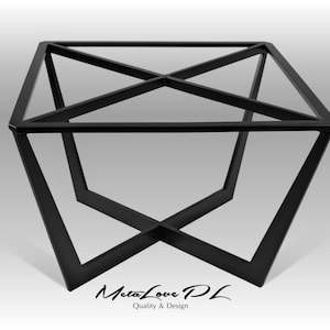 Metal Coffee Table Base, Contemporary Coffee Table Base For Square Wood Top, Frame For Stone Top,  Modern Furniture, OLIMPIA