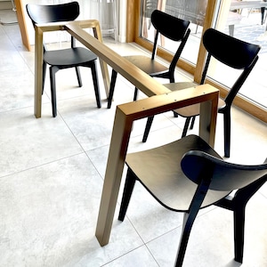 Durable Trapezoid Metal Table Legs / Stylish Finishes - Perfect for Home Decor & Matching Gold Accents. Table Legs &quot;CLEO BASE&quot;