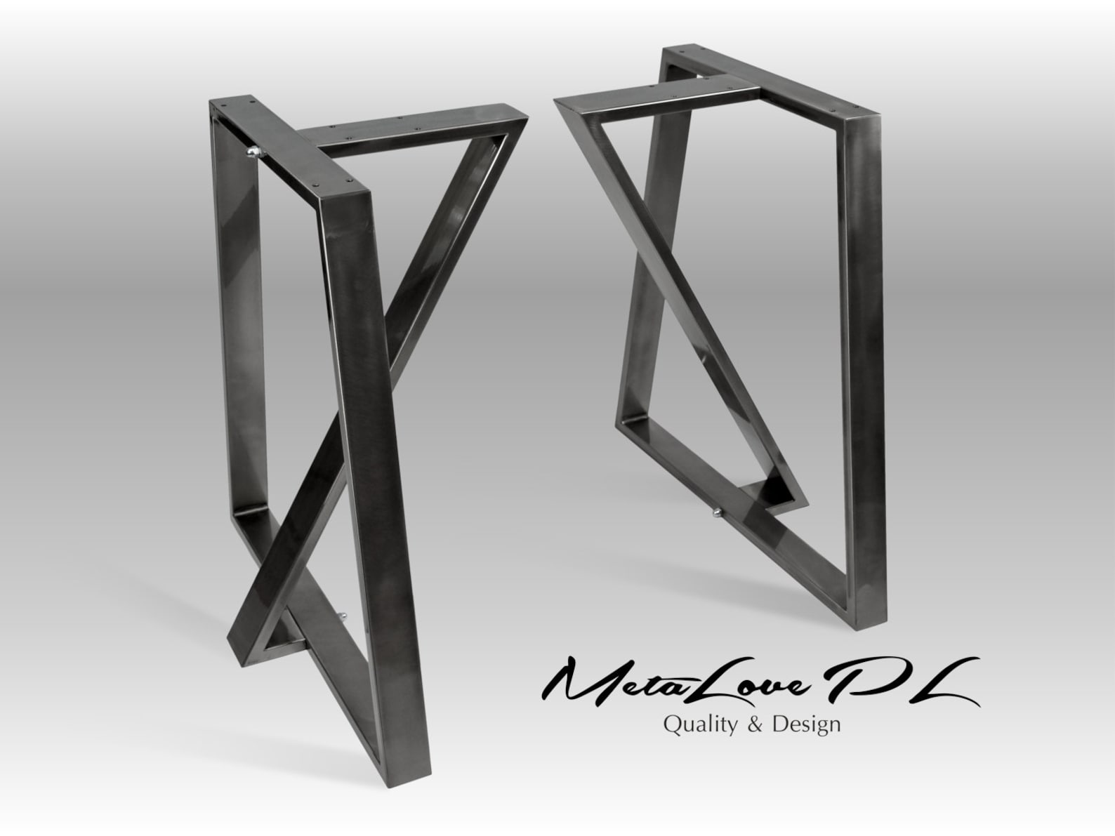 Metal Dining Table Legs SET of 2 Iron Table Legs T Shape Etsy