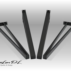 Metal Table legs, Bench legs, Desk legs, Coffee table legs, Set of 4, AMIGO
