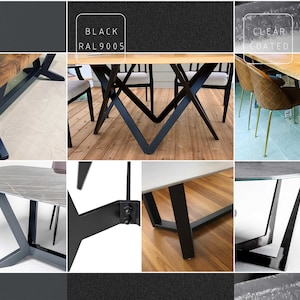 Metal Table Legs set2 , Dinning table legs , Steel table legs , Modern iron table legs, CLER image 7