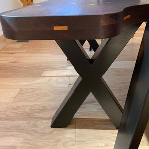 Metal table legs, Bench legs, X shape legs, Desk legs, Set of 2, IKIS 80.80