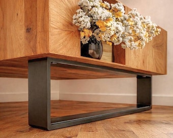 5cm Height Furniture Legs, Low Cabinet Feet, TV Stand Legs, Sideboard Table Feet, Nightstand Legs, CRUDO FLAT 40.5