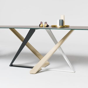 Modern Dining Table Base, Dining Table  Base, Table Base, Handmade, Furniture, Modern Table Base, Metal Table Base, Dining Table Legs ELENA