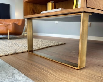 20cm Height Steel Replacement Furniture, Cabinet Legs, Diy Furniture Upgrade, TV Stand Legs, Dresser Feet, Nightstand Legs, CRUDO FLAT 40.5