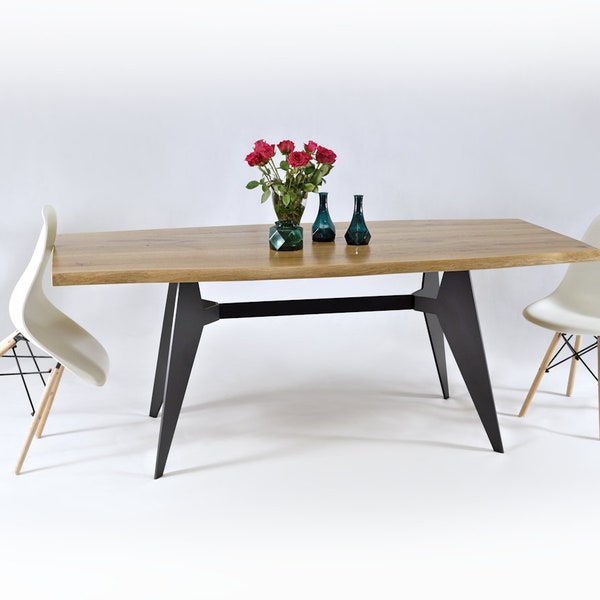 Industrial Table Base, Modern Design, Metal Base, Handmade, Furniture, Dining Table, Modern Table Base, Metal Table Base,  HANEX