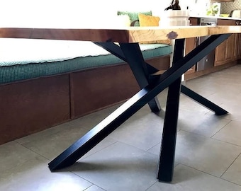 Table Base, Industrial Table Base, Additional Connecting Bars ,Handmade, Furniture, Dining Table Base, NEXUS 80.60