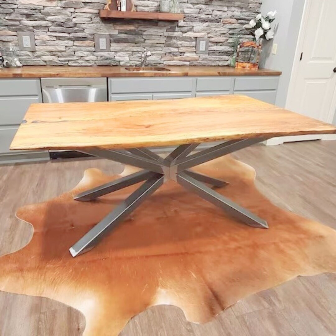 Metal Tube Table Legs to Reclaimed Wood Table Tops, Dining Table Legs