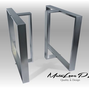 Metal Desk Legs, Metal Dining Table Legs, Contemporary Kitchen Table Legs, Entyway Bench Legs, Bedroom Bench Legs, Set of 2, TED 80.20