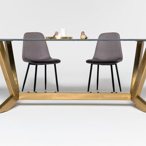 Dining Table, Metal Base, Table, Table Base, Handmade, Furniture, Modern Table Base, Metal Table Base, Dining Table Legs LEXI 80.60