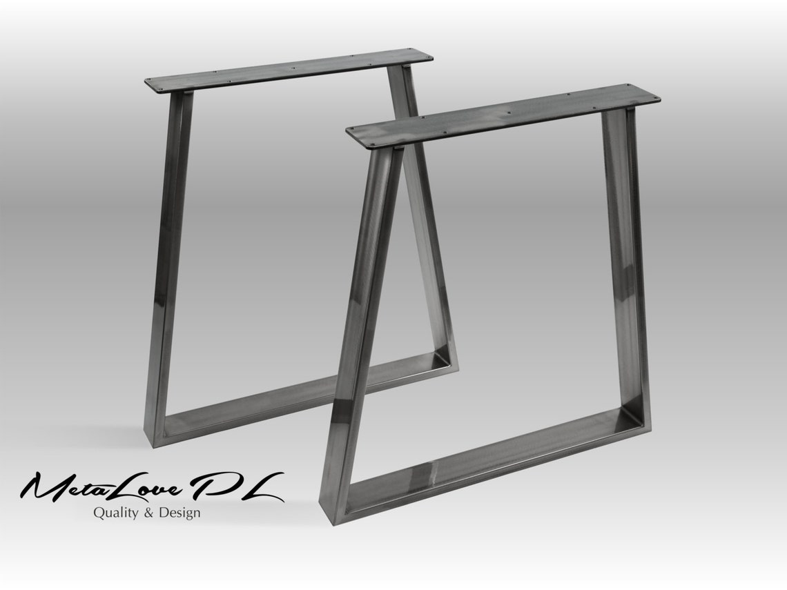 Trapezoid Dining Table Legs Desk Legs Table Legs Coffee Etsy