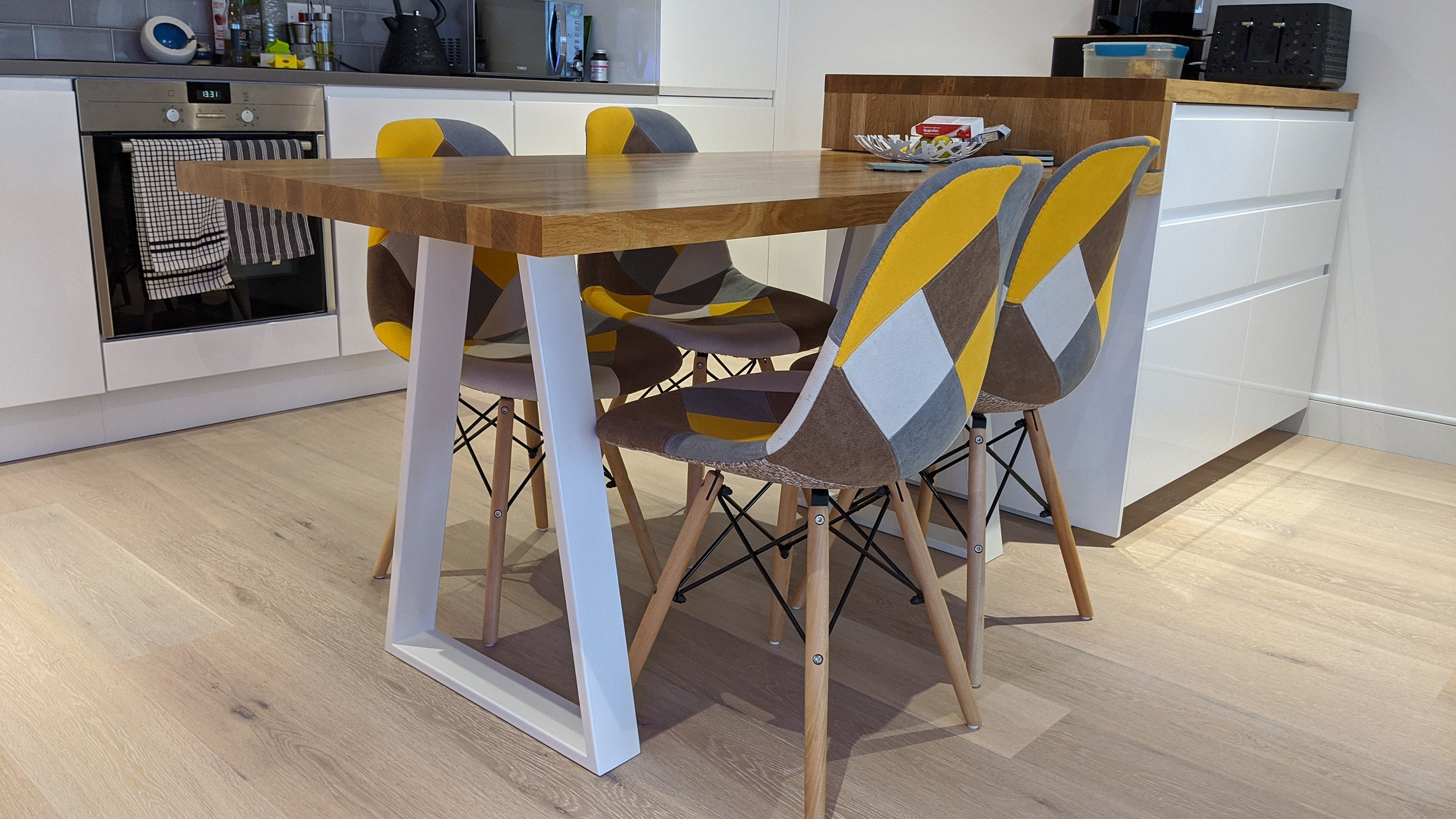 Trapezoid Dining Table Legs, Desk Legs, Table Legs, Coffee table legs, Scandinavian style legs, Metal Table Legs, Set of 2, VEX 80.20