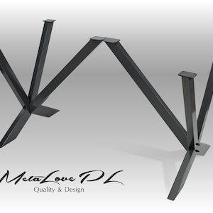 Desk Legs, Table Legs, Metal Legs, Table, Dining Table, , Desk, Furniture Legs, Steel Legs, Industrial Table, set of 2, IKSEDO 80.40