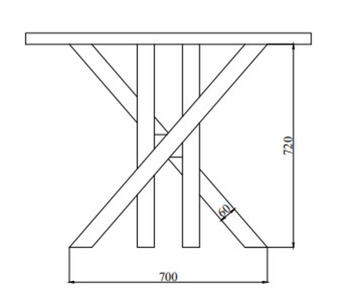 Set of 2 Industrial Table Base Black Table Base Round Table Etsy