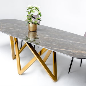Table Base, Pedestal, Dining Table Base, Metal Table Base Powder Coated  Height VIVO 60.30