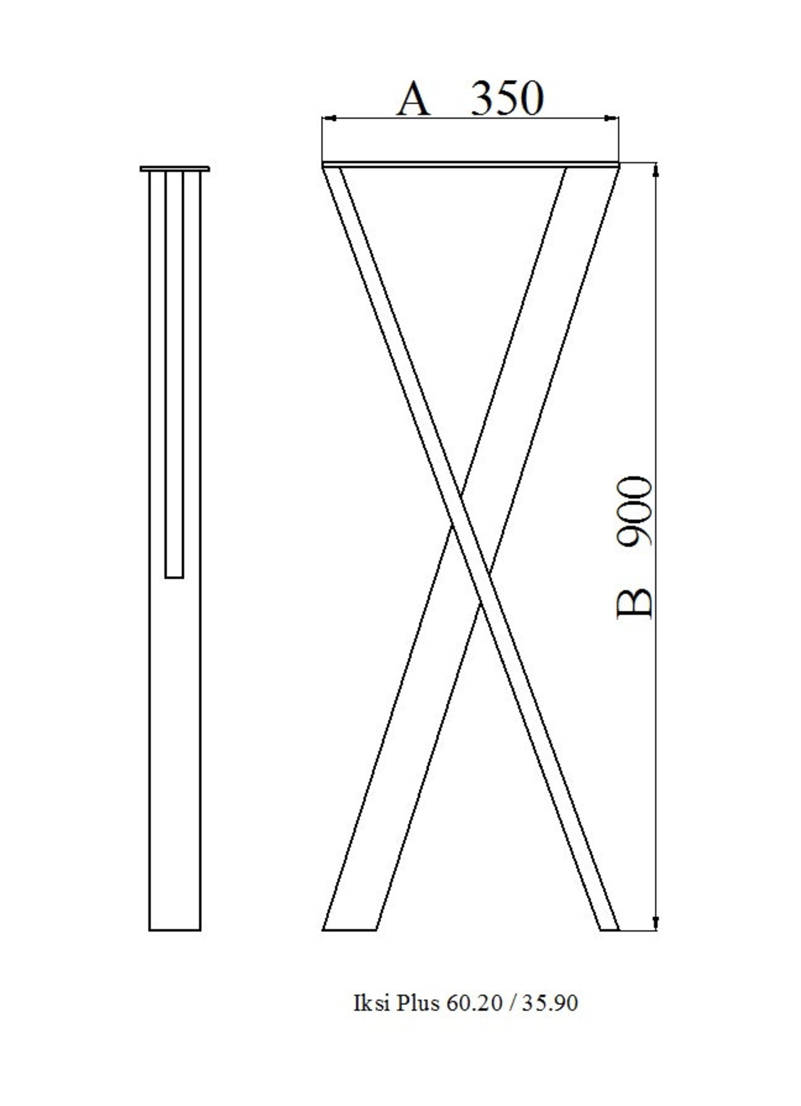 Steel Table Legs Bar Height Legs Metal X Table Legs Slim Etsy
