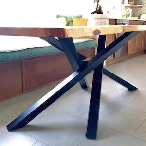 Table Base, Industrial Table Base, Additional Connecting Bars ,Handmade, Furniture, Dining Table Base, NEXUS 80.60