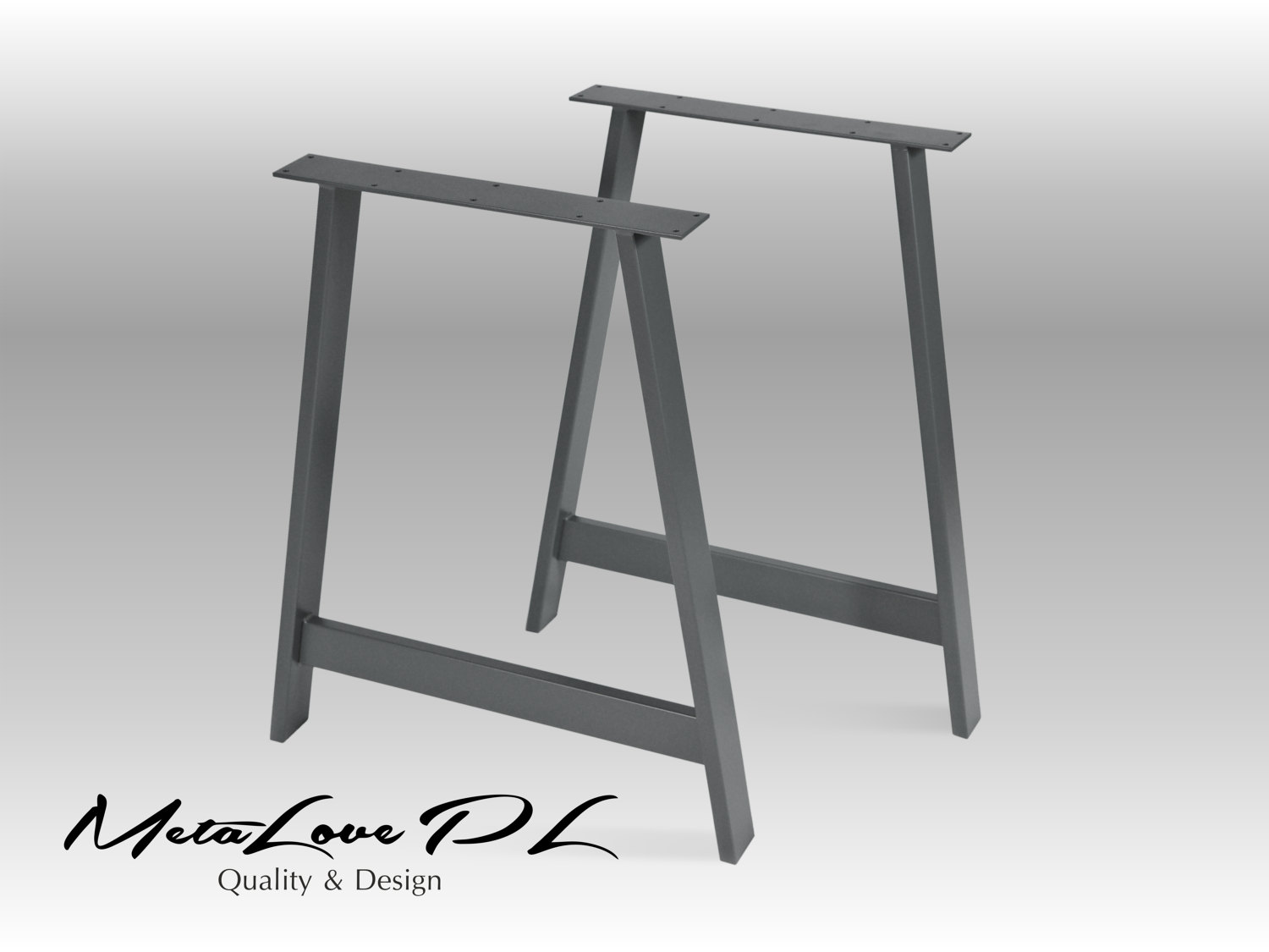 Metal Table Legs Desk Legs Table Legs A Shape Legs Set of Etsy