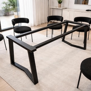 Modern Steel Table Base, Heavy Duty Legs With Reinforcements, YAKO BASE 80.40