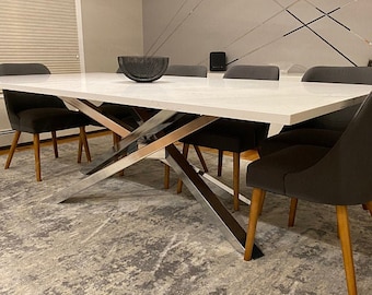 Table Base, Industrial Table Base, Additional Connecting Bars ,Handmade, Furniture, Dining Table Base, NEXUS 80.60