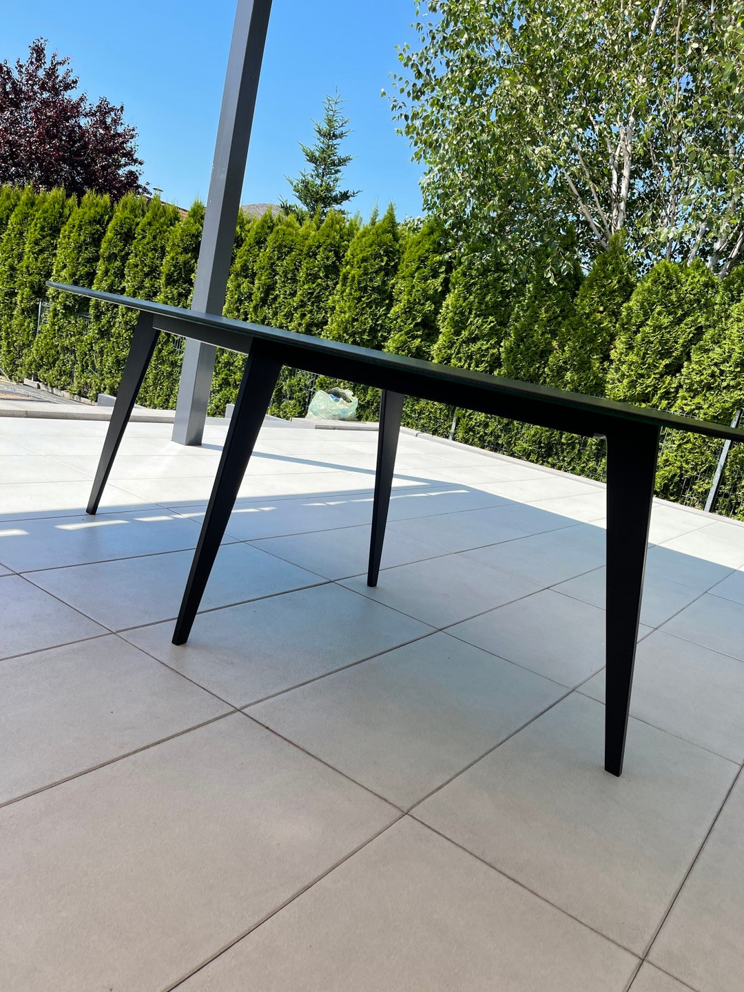 Dining Table Leg for OVAL Table Top, Industrial Style Table Leg, Steel