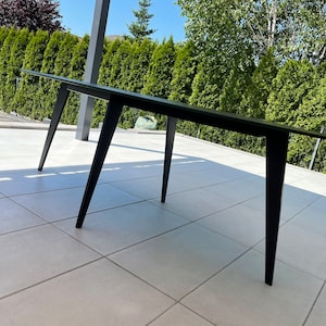 Dining table leg for OVAL table top, Industrial style table leg, Steel Table Legs, Table Frame, Table Legs for Reclaimed Wood/MALMO OVAL