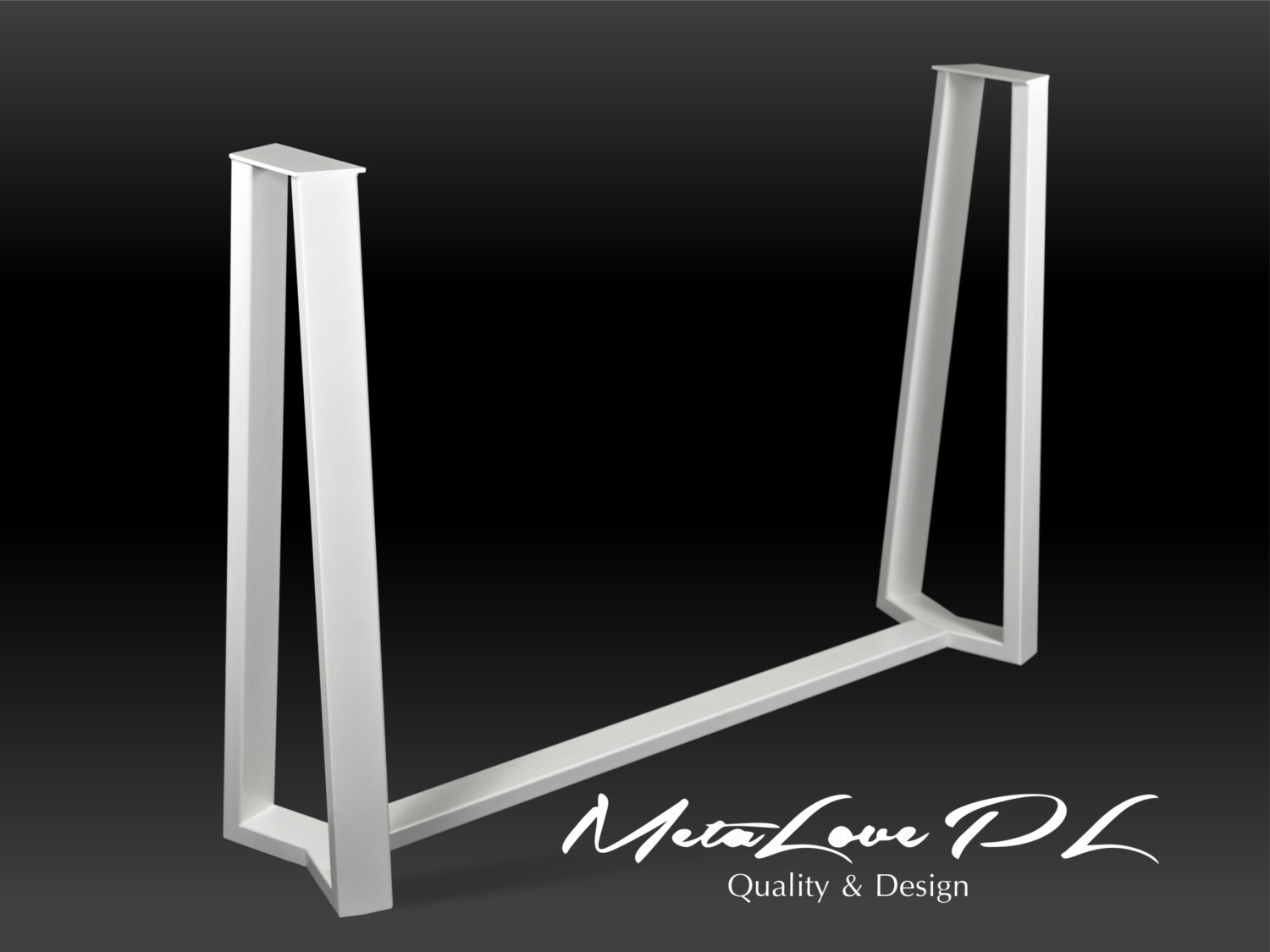 Base De Table Console Étroite Live Edge Console D'entrée Ferme Pieds Bout En Métal Hauteur Du Comptoir 36 Po