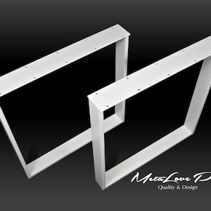 Metal Table legs, Desk legs, Steel Table Legs, Metal Coffee Table Legs, Kitchen Table Legs, Bedroom Bench Legs, Set of 2 , CRUDO 80.20