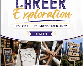 Business & Career Exploration Workbook - 18 Lessons (PDF Download)