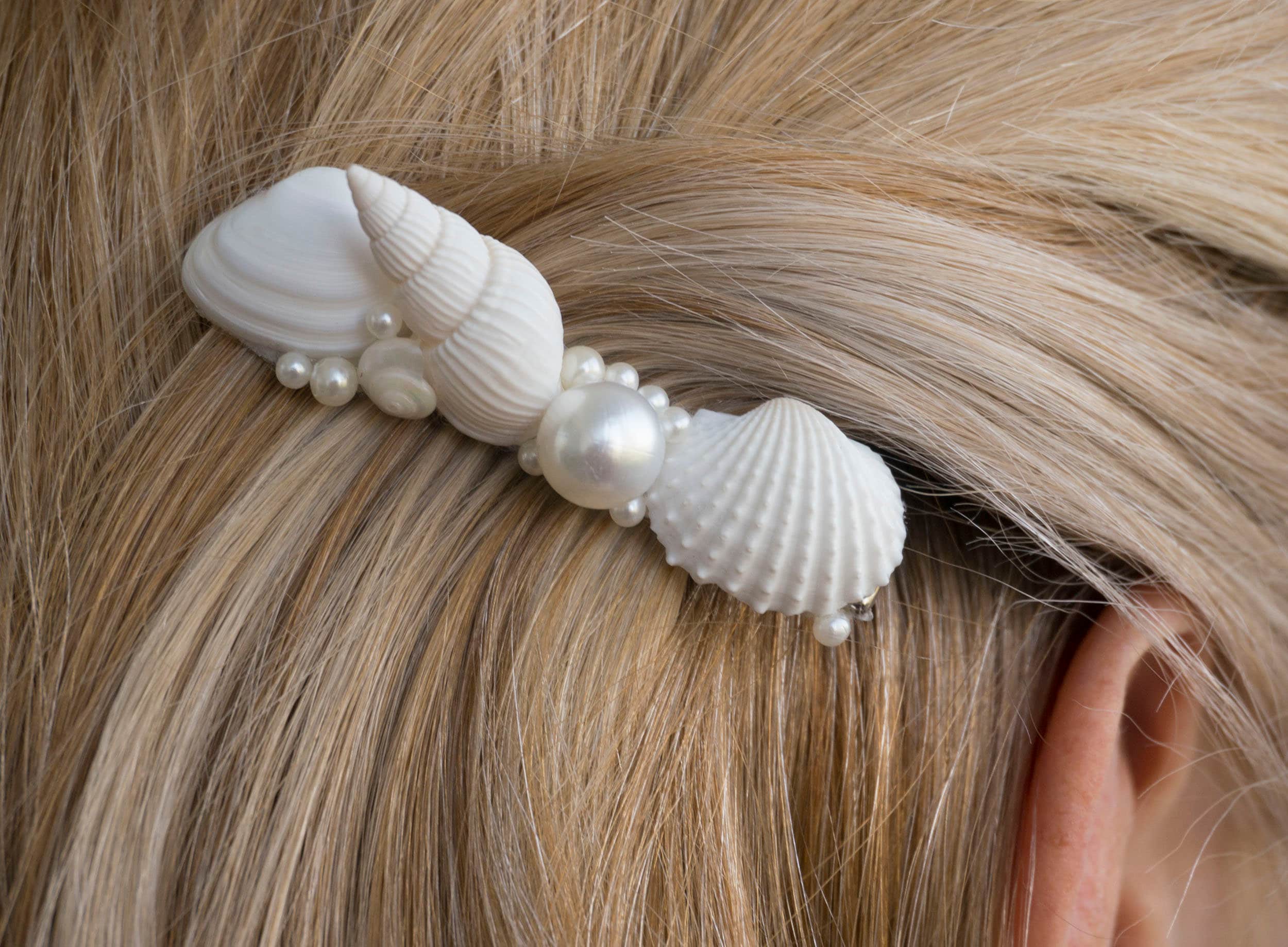Seashell Hair Clip Beach Wedding beach Hair Accessory seashell