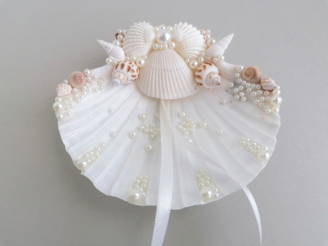 Seashell Ring Holder, Wedding Ring Holder Bearer, Beach Wedding Etsy