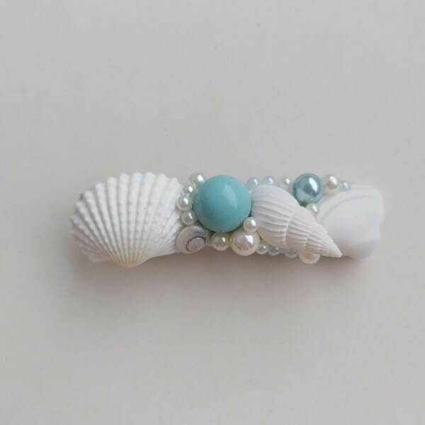 Seashell Hair Clip Etsy