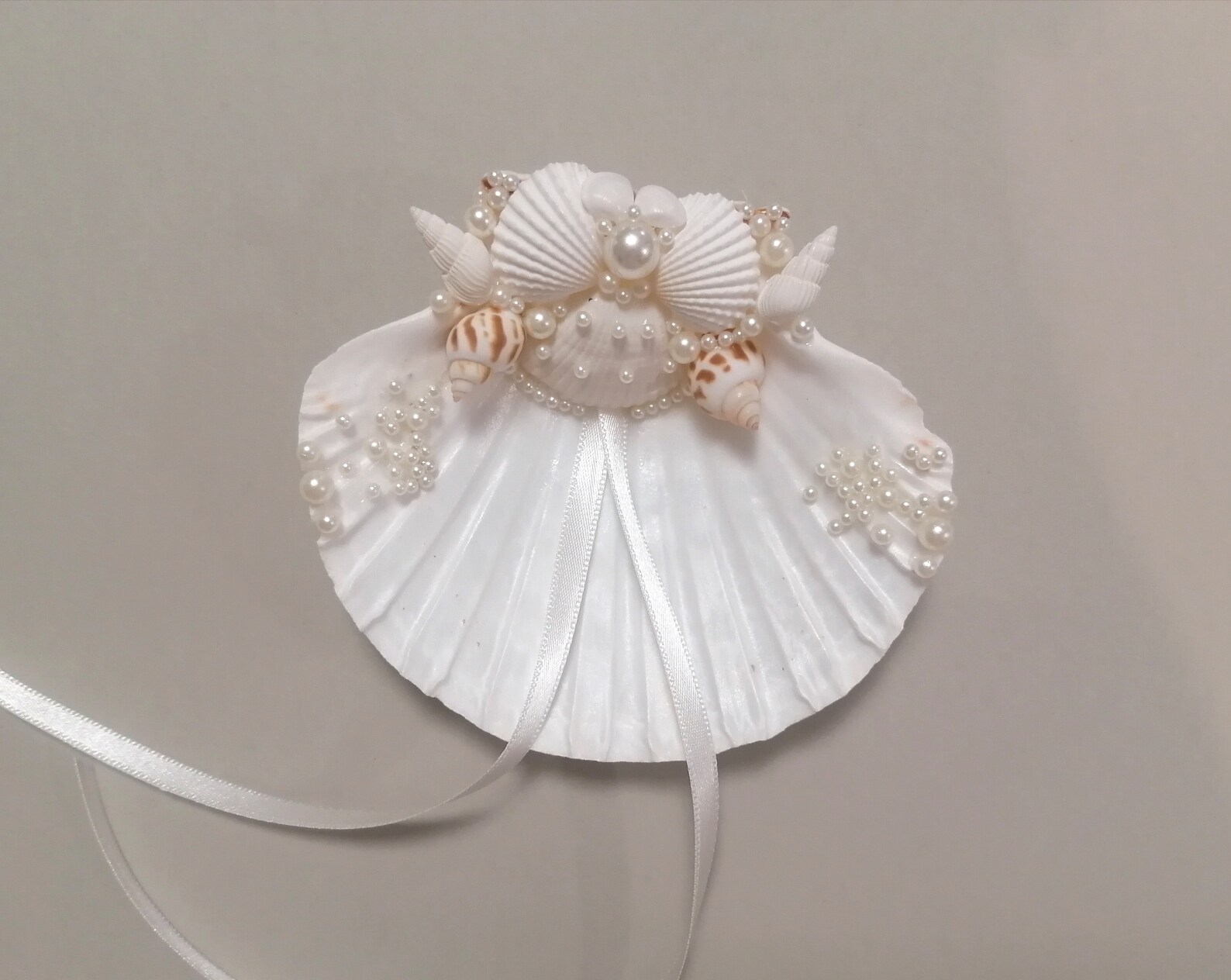 Seashell Ring Holder Wedding Ring Holder Bearer Beach Etsy