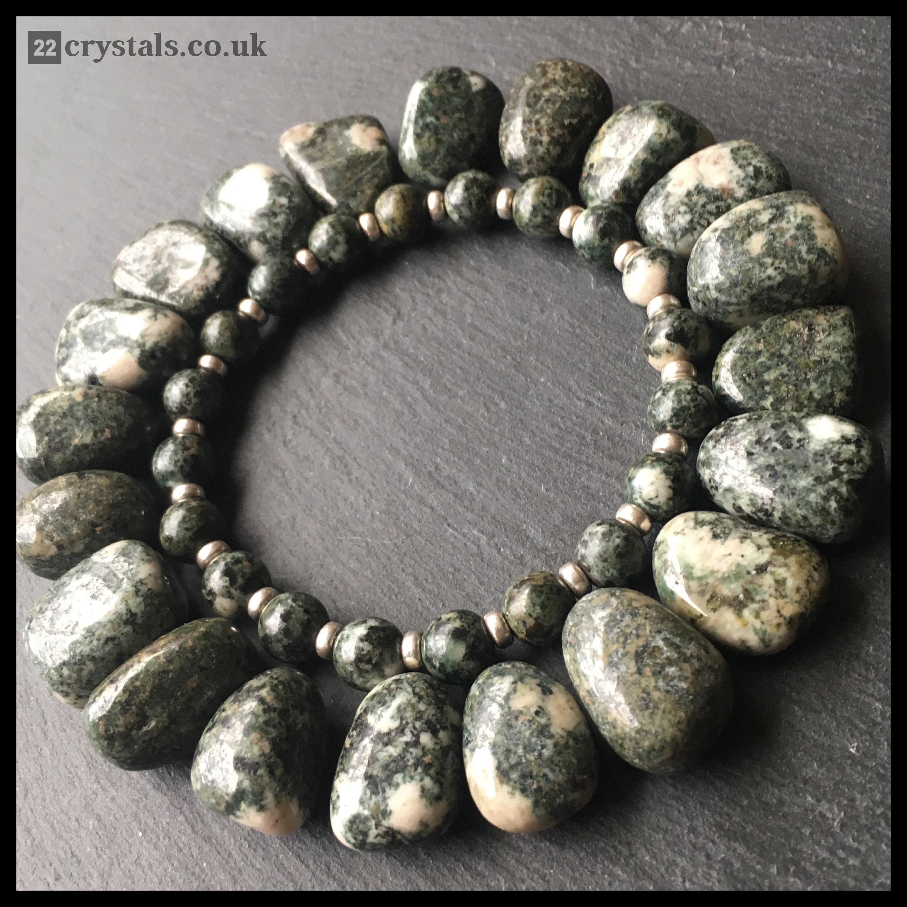 Preseli Bluestone Bracelet Framed Marquise link Silver | Preseli Bluestone