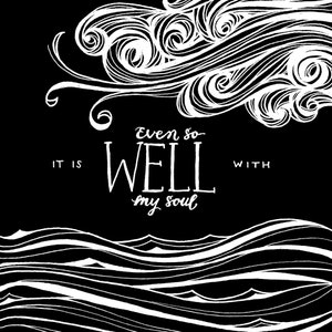 It Is Well With My Soul: handmade PRINTABLE INSTANT DOWNLOAD 6 color versions included image 6