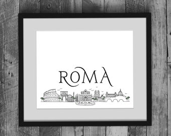 Rome: Skyline Series PRINTABLE INSTANT DOWNLOAD