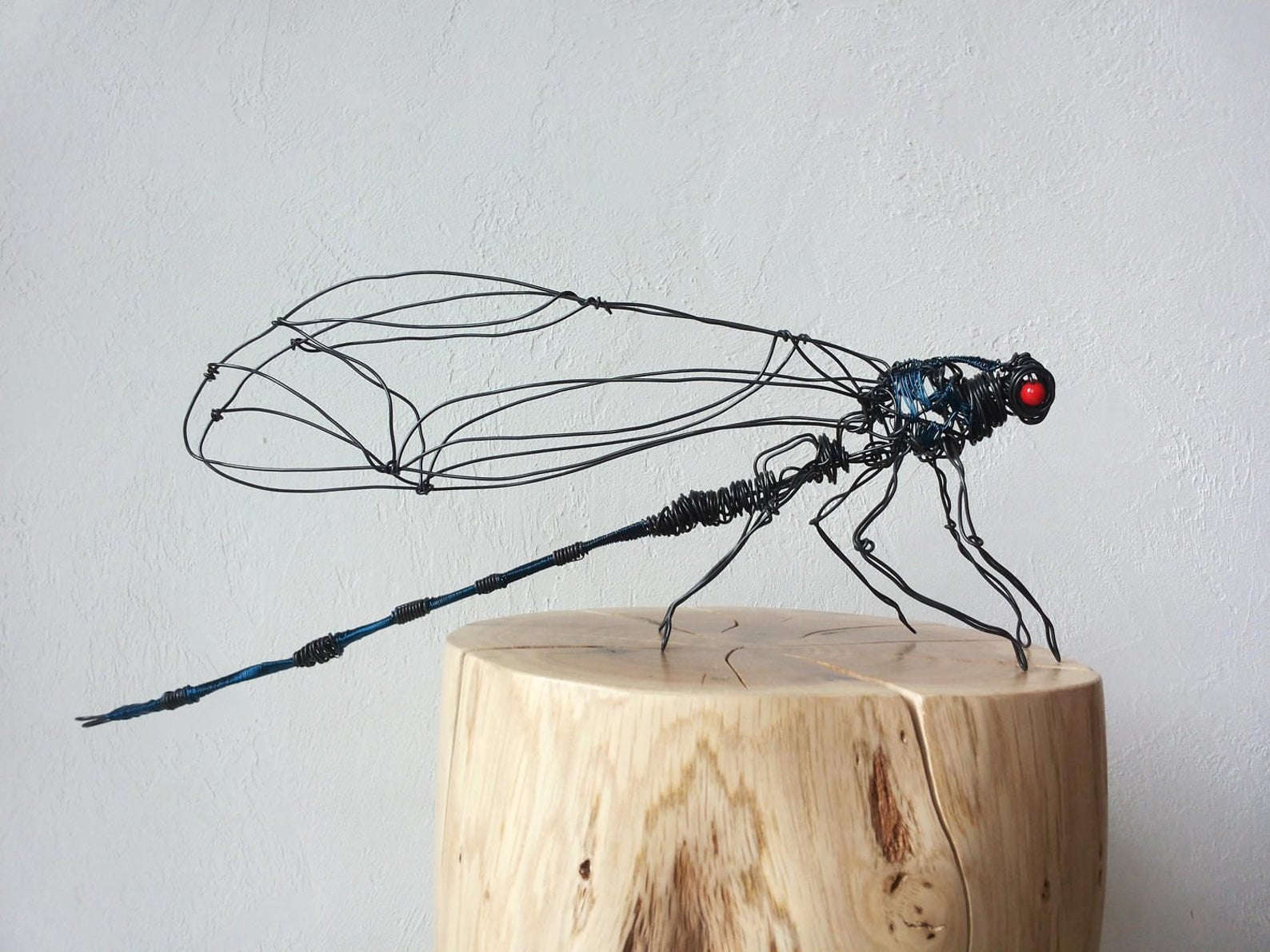 Wire Sculpture Dragonfly Insect Decor Bug Decor Decoration Etsy