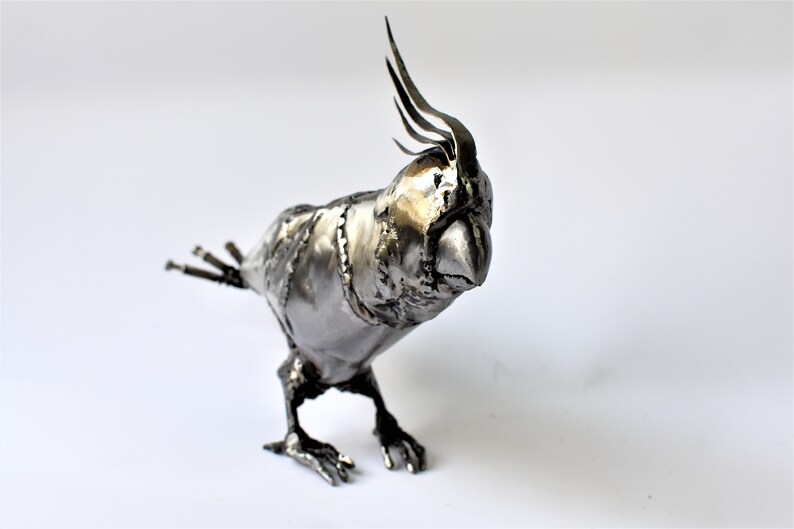 Metal Sculpture Parrot Sculpture Metal Parrot Steampunk Etsy