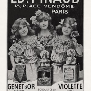 Vintage French Perfume Poster: Ed. Pinaud Ad, Retro Paris Decor (Printable Art, Instant Download)