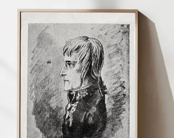 Napoleon Bonaparte Portrait – 1895 Antique Engraving, Museum Quality Historical Print, 600 DPI Download