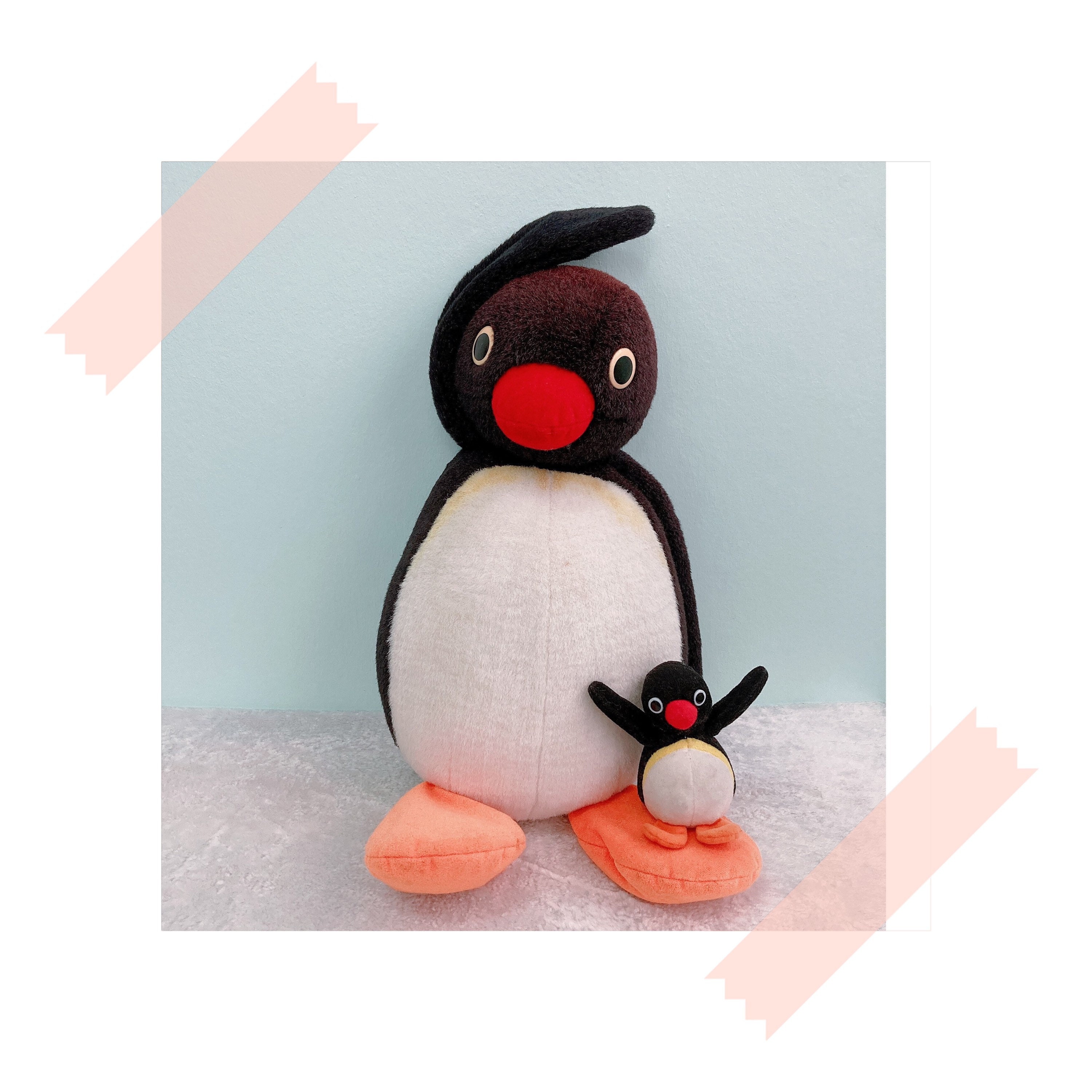 2 X Pingu in the City Penguin Plush / Penguin Retro Cartoon