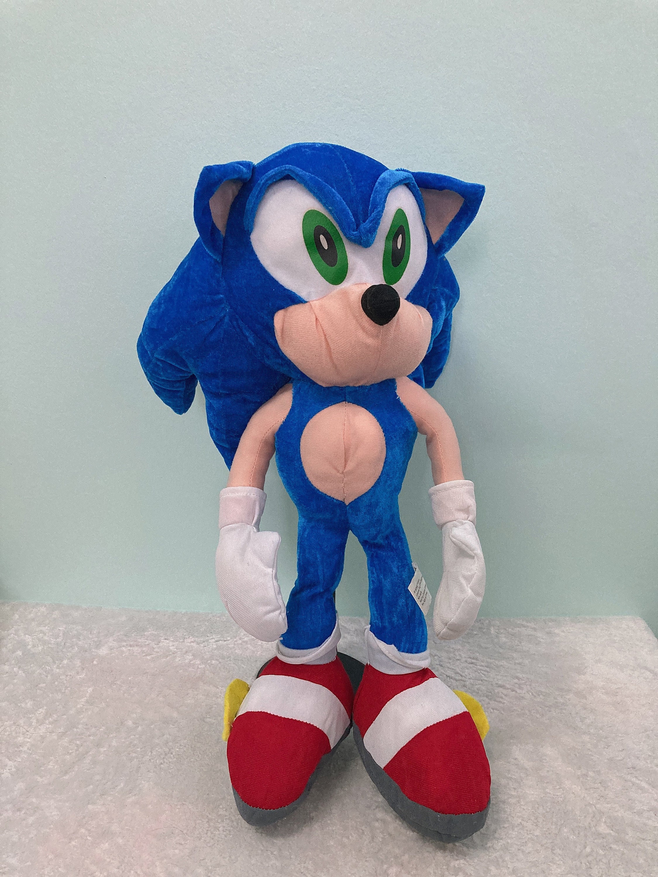 stuffed sonic hedgehog