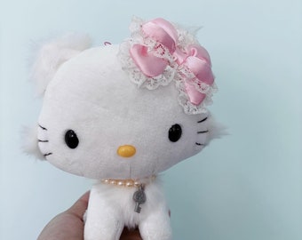 Charmmy Kitty Cat Plush / Charmmy Kitty Retro Plushie / Sario Vintage Doll / Japan Cat Vintage / Soft Plush Animals