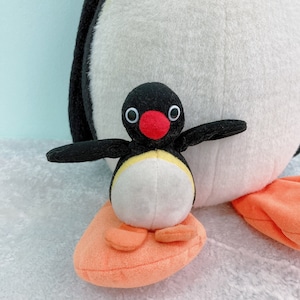 Pingu in the City Penguin Plush / Penguin Retro Cartoon Doll