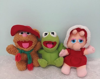 3 x The Muppet Vintage Plush 1987