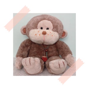 Besonderes !!!! Große Größe Affe Vintage Plüsch / Made In Japan Tier Plushie / Stofftier Spielzeug