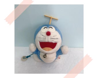 Peluche vintage de Doraemon: Gato de anime japonés (25 cm)