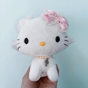 Charmmy Kitty Cat Plush / Charmmy Kitty Retro Plushie / Sario Vintage Doll / Japan Cat Vintage / Soft Plush Animals image 2
