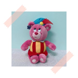 Pink Bear Pet Vintage 1995 Plushie / Korea Stuffed Doll / Applause Toy